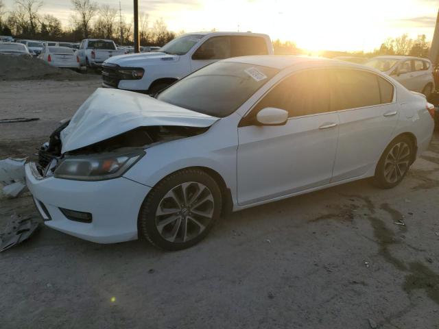 1HGCR2F55EA207102 - 2014 HONDA ACCORD SPORT WHITE photo 1