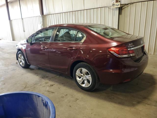 19XFB2F56FE254900 - 2015 HONDA CIVIC LX 栗色 照片 2