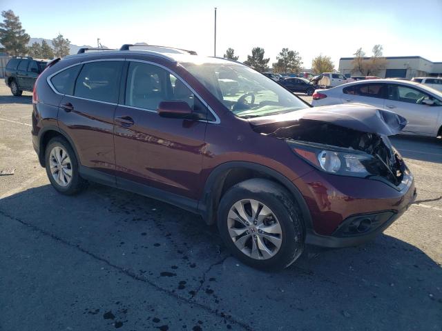 5J6RM4H71EL109250 - 2014 HONDA CR-V EXL BURGUNDY photo 4