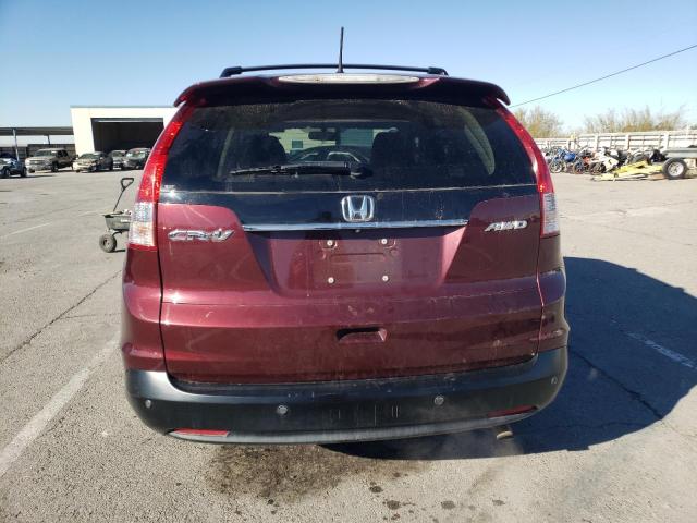 5J6RM4H71EL109250 - 2014 HONDA CR-V EXL BURGUNDY photo 6