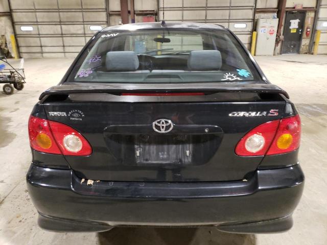 1NXBR32E04Z322530 - 2004 TOYOTA COROLLA CE BLACK photo 6