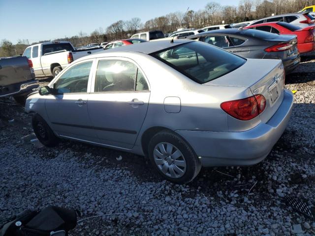 2T1BR32E55C408189 - 2005 TOYOTA COROLLA CE SILVER photo 2