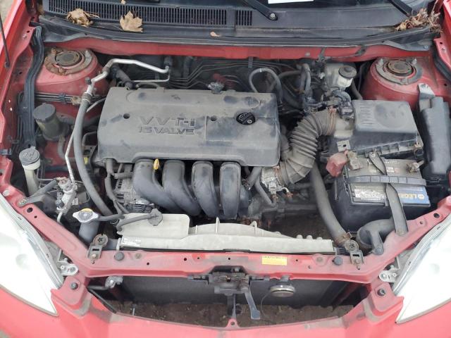 2T1KR32E88C691935 - 2008 TOYOTA COROLLA MA XR RED photo 11