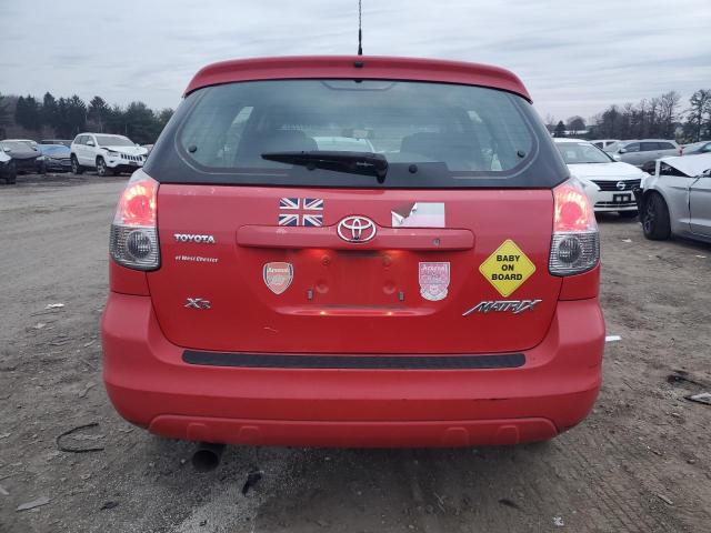 2T1KR32E88C691935 - 2008 TOYOTA COROLLA MA XR RED photo 6