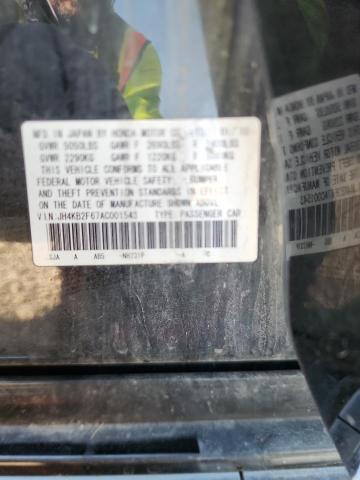 JH4KB2F67AC001543 - 2010 ACURA RL BLACK photo 13