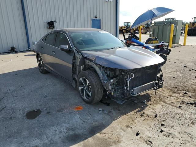 19XZE4F50ME011824 - 2021 HONDA INSIGHT EX GRAY photo 4