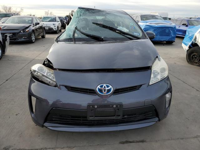 JTDKN3DUXE1752668 - 2014 TOYOTA PRIUS CHARCOAL photo 5