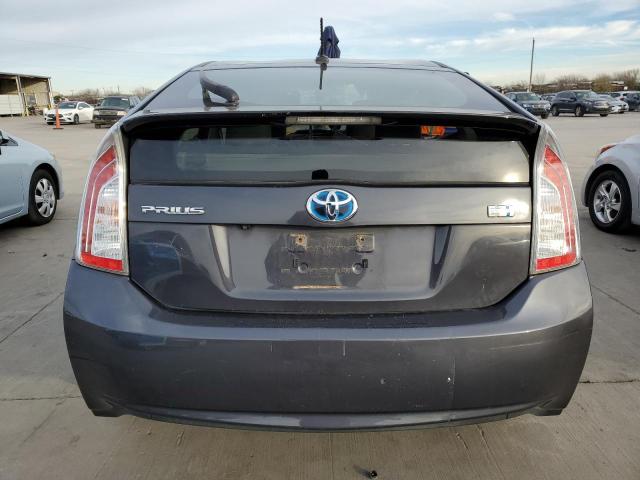 JTDKN3DUXE1752668 - 2014 TOYOTA PRIUS CHARCOAL photo 6