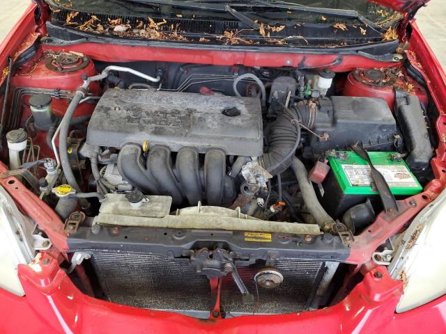 2T1KR32EX4C808683 - 2004 TOYOTA COROLLA MA XR RED photo 11