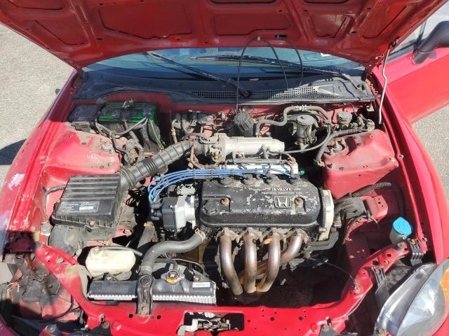 JHMEG1147PS004620 - 1993 HONDA CIVIC DEL SOL S RED photo 11