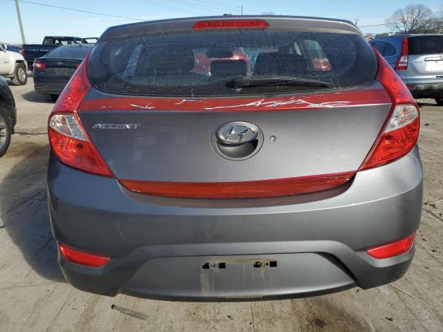 KMHCT5AE2FU225349 - 2015 HYUNDAI ACCENT GS GRAY photo 6