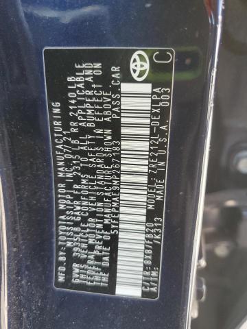 5YFEPMAE9MP267183 - 2021 TOYOTA COROLLA LE BLUE photo 12