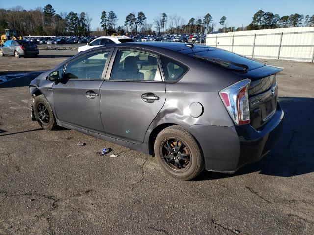 JTDKN3DU3E1797189 - 2014 TOYOTA PRIUS GRAY photo 2