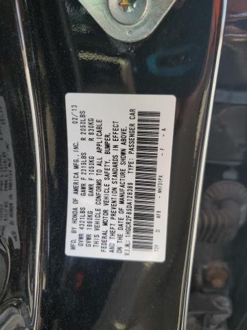 1HGCR2F85DA128389 - 2013 HONDA ACCORD EXL BLACK photo 12