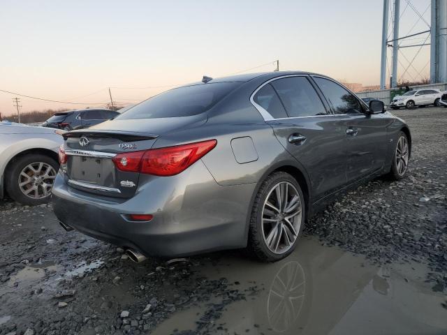 JN1BV7AR9EM698000 - 2014 INFINITI Q50 BASE GRAY photo 3