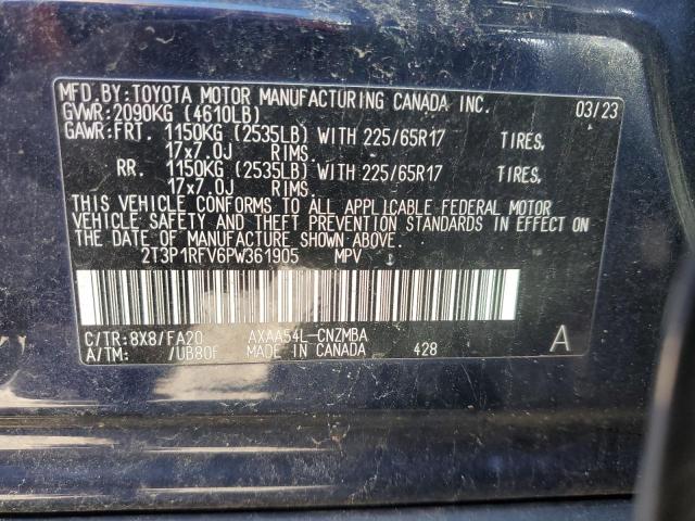 2T3P1RFV6PW361905 - 2023 TOYOTA RAV4 XLE BLUE photo 13