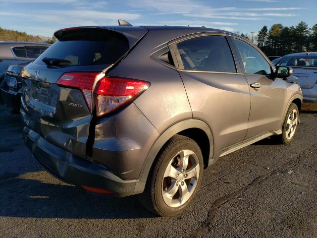 3CZRU6H56HM701949 - 2017 HONDA HR-V EX GRAY photo 3