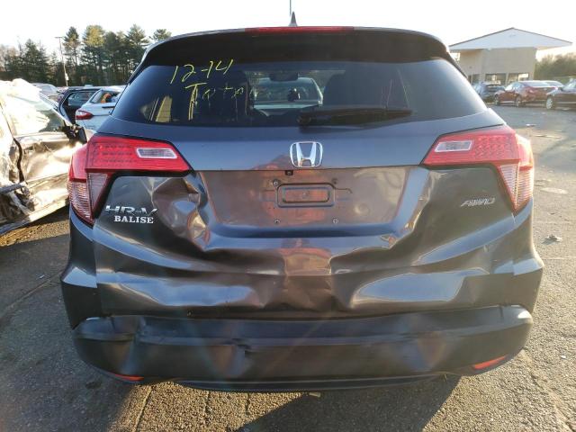 3CZRU6H56HM701949 - 2017 HONDA HR-V EX GRAY photo 6