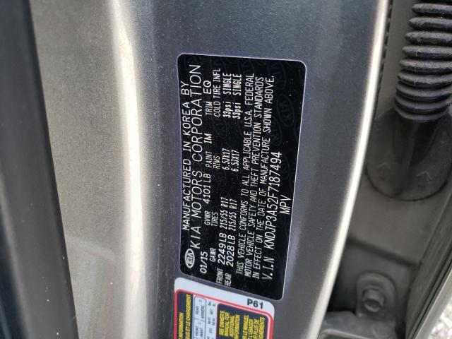 KNDJP3A52F7187494 - 2015 KIA SOUL + GRAY photo 13