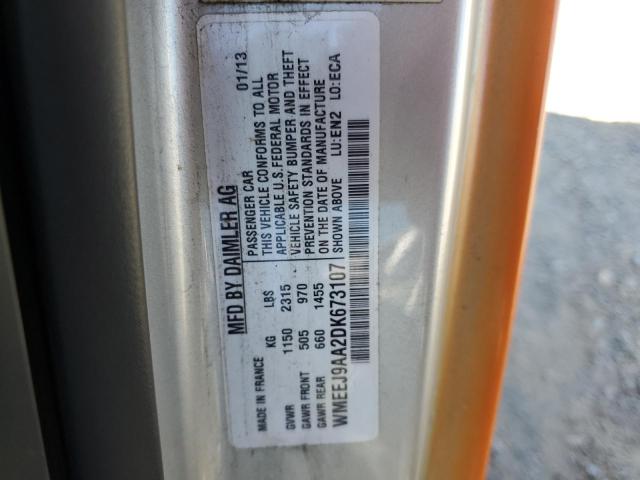 WMEEJ9AA2DK673107 - 2013 SMART FORTWO ORANGE photo 12