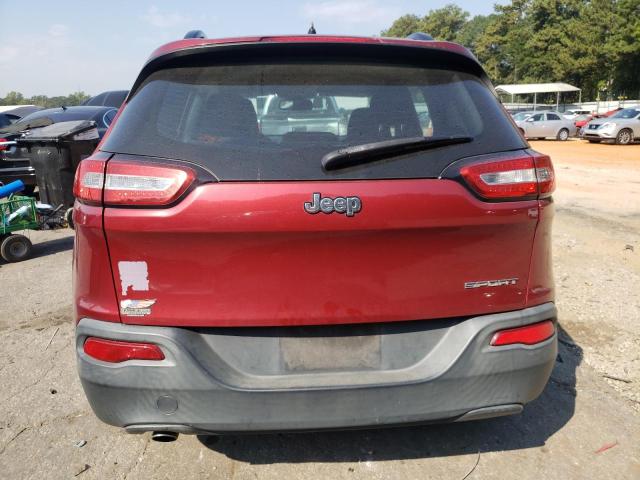 1C4PJLAB0GW135869 - 2016 JEEP CHEROKEE SPORT RED photo 6