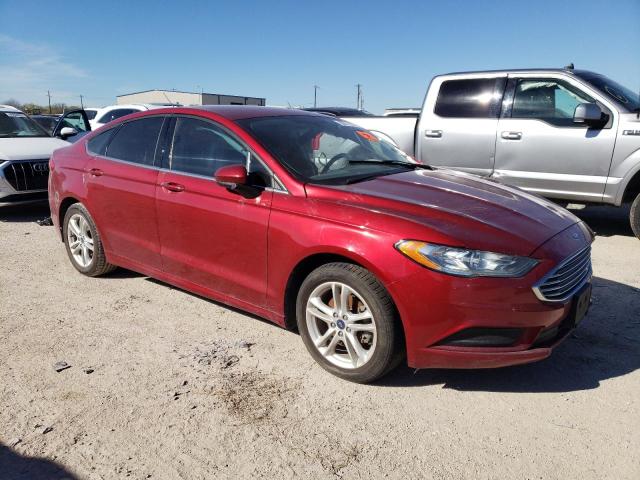 3FA6P0HDXJR284953 - 2018 FORD FUSION SE RED photo 4