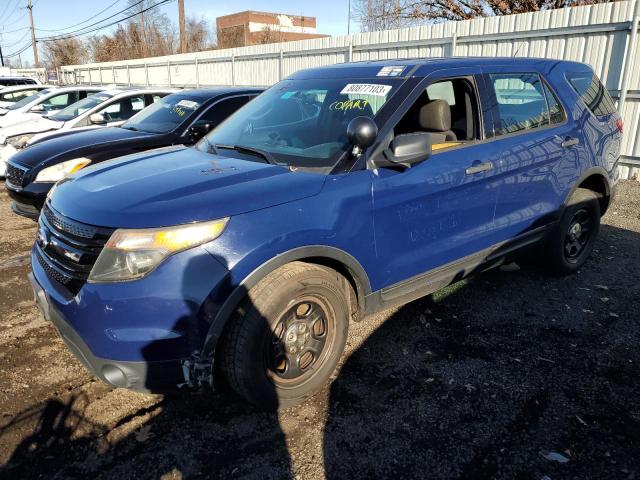 1FM5K8AR0EGA44747 - 2014 FORD EXPLORER POLICE INTERCEPTOR BLUE photo 1