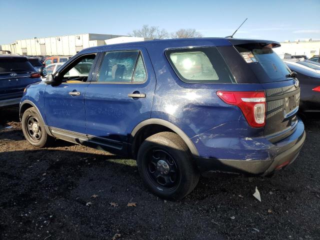 1FM5K8AR0EGA44747 - 2014 FORD EXPLORER POLICE INTERCEPTOR BLUE photo 2