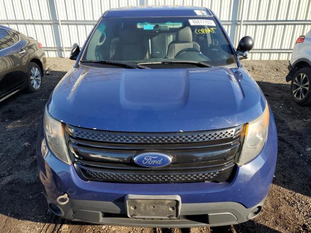 1FM5K8AR0EGA44747 - 2014 FORD EXPLORER POLICE INTERCEPTOR BLUE photo 5