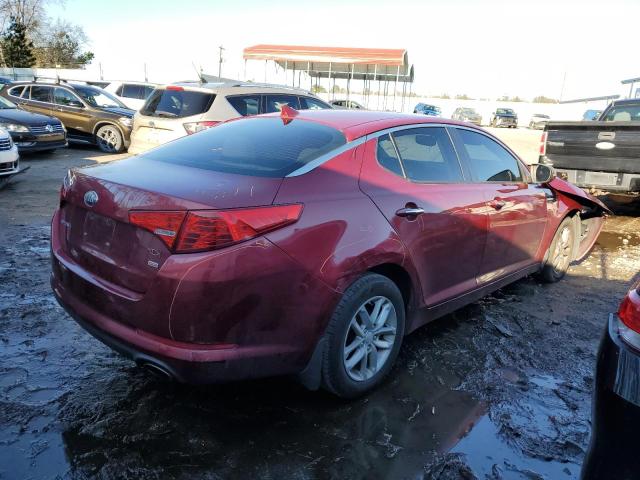 5XXGM4A71DG210150 - 2013 KIA OPTIMA LX RED photo 3