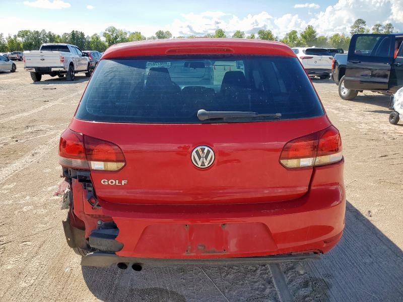 WVWBA7AJ2AW359760 - 2010 VOLKSWAGEN GOLF RED photo 6