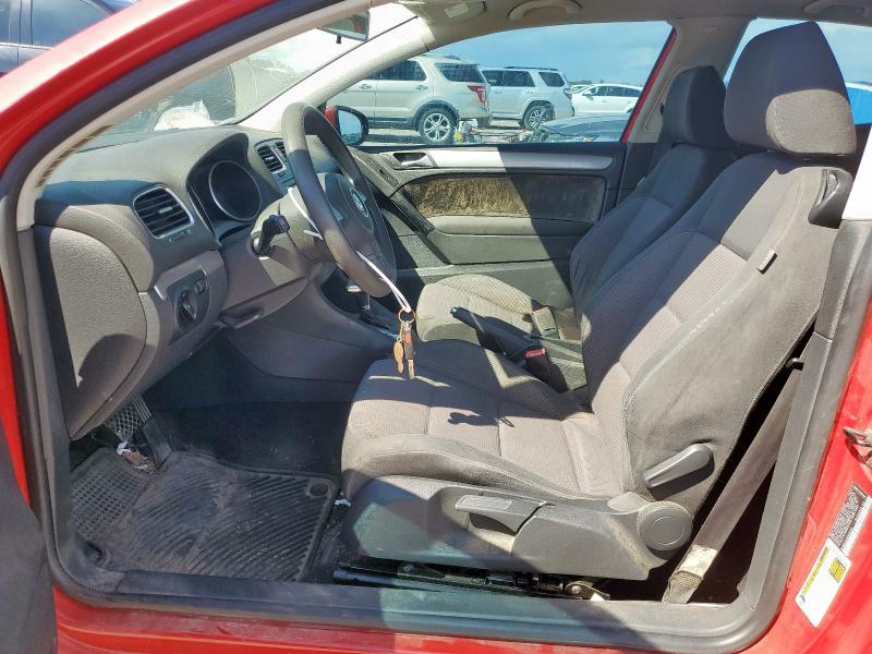 WVWBA7AJ2AW359760 - 2010 VOLKSWAGEN GOLF RED photo 7