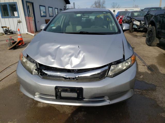 19XFB2F57CE019174 - 2012 HONDA CIVIC LX SILVER photo 5