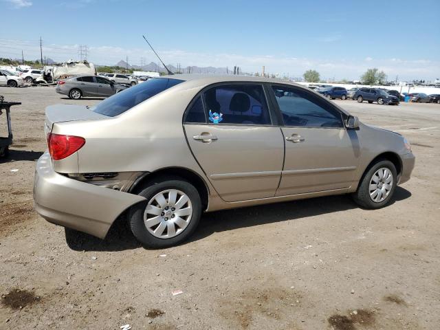 1NXBR32E64Z337047 - 2004 TOYOTA COROLLA CE BEIGE photo 3