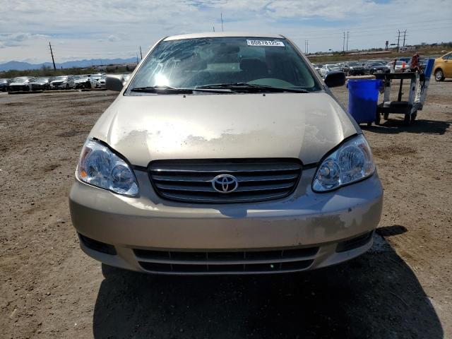 1NXBR32E64Z337047 - 2004 TOYOTA COROLLA CE BEIGE photo 5