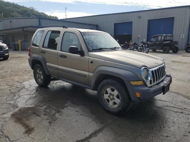 1J8GL48546W187674 - 2006 JEEP LIBERTY SPORT BEIGE photo 4