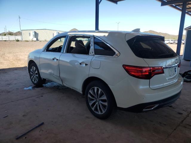 5FRYD4H44EB011869 - 2014 ACURA MDX TECHNOLOGY 白色 照片 2