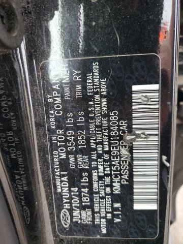 KMHCT5AE9EU184085 - 2014 HYUNDAI ACCENT GLS BLACK photo 12