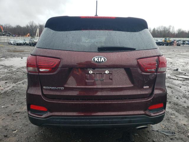 5XYPGDA31KG497695 - 2019 KIA SORENTO L BURGUNDY photo 6