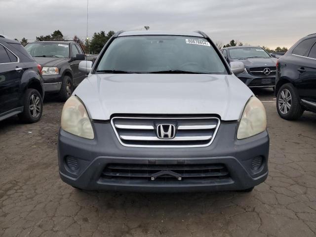 SHSRD78595U341953 - 2005 HONDA CR-V LX SILVER photo 5