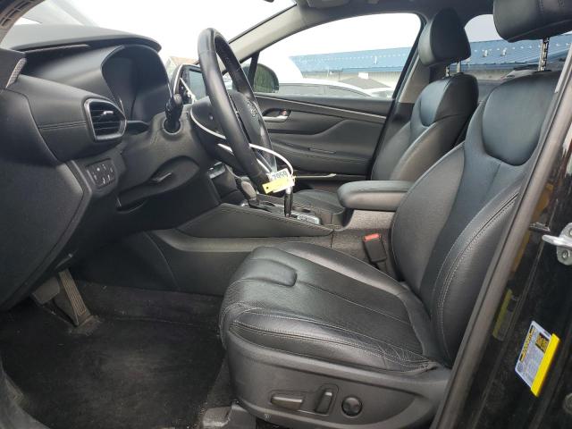 5NMS3CAA0LH277910 - 2020 HYUNDAI SANTA FE SEL Սև լուսանկար 7