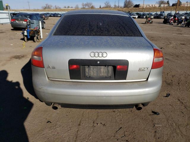 WAULD64BX2N091684 - 2002 AUDI A6 2.7T QUATTRO SILVER photo 6