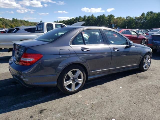 WDDGF8AB4DR290133 - 2013 MERCEDES-BENZ C 300 4MATIC GRAY photo 3