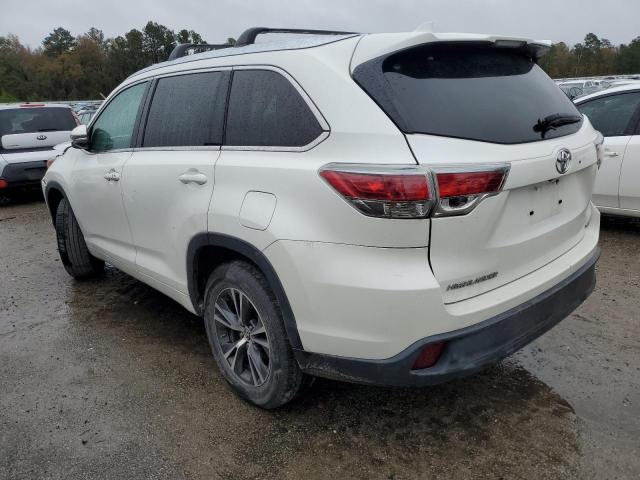 5TDKKRFH7GS175891 - 2016 TOYOTA HIGHLANDER XLE WHITE photo 2
