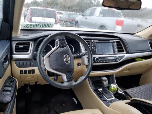 5TDKKRFH7GS175891 - 2016 TOYOTA HIGHLANDER XLE WHITE photo 8