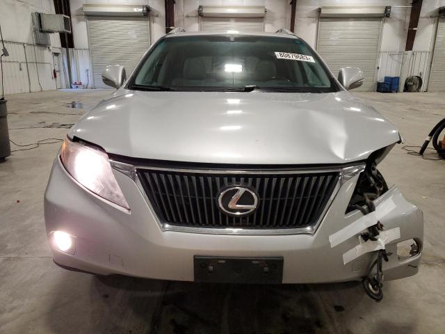 2T2BK1BA5AC020830 - 2010 LEXUS RX 350 SILVER photo 5