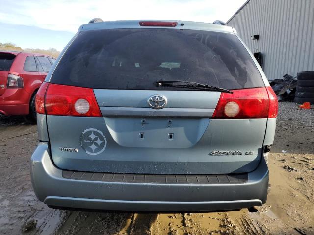 5TDZK23C18S161145 - 2008 TOYOTA SIENNA CE BLUE photo 6