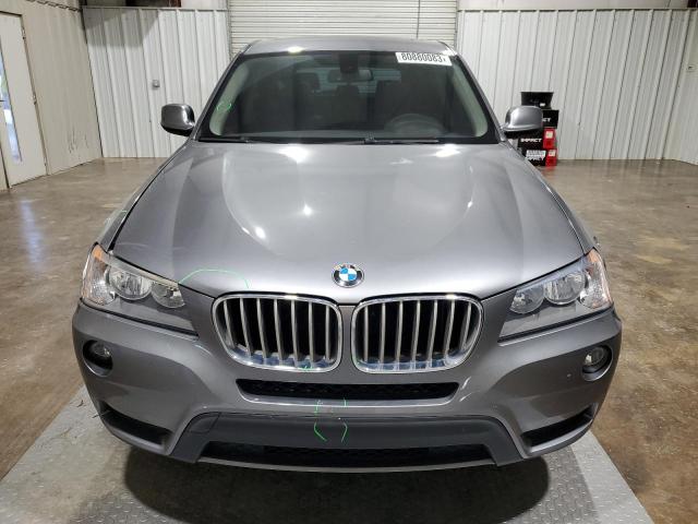 5UXWX9C55D0D02344 - 2013 BMW X3 XDRIVE28I GRAY photo 5