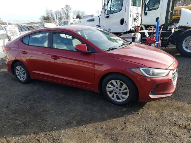 KMHD74LFXHU075826 - 2017 HYUNDAI ELANTRA SE RED photo 4