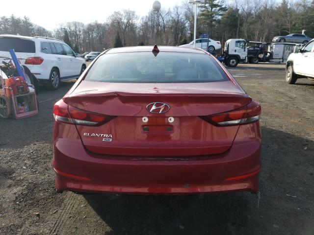 KMHD74LFXHU075826 - 2017 HYUNDAI ELANTRA SE RED photo 6